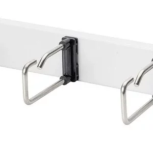 19" Kabelmanager 1HE - frontseitig, 5x Metall Kabelbügel 44 x 55mm